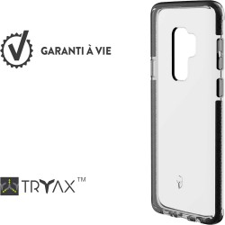 Coque pour Galaxy S9+ - Force Case Life transparente et contour gris