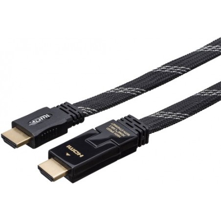 Câble plat HDMI noir Bigben