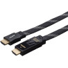 Câble plat HDMI noir Bigben