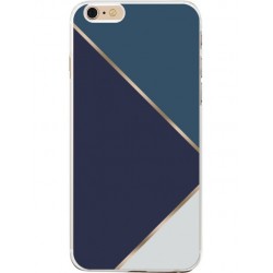 Coque semi-rigide triangles bleus pour iPhone 6/6S