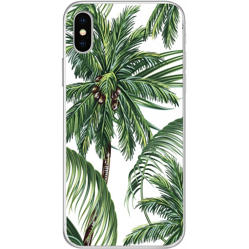 Coque pour iPhone X/XS rigide Palm Tree