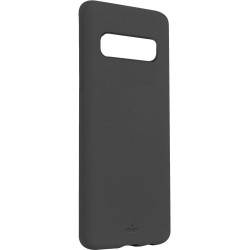 Coque pour Samsung GalaxyS10+ G975 - semi-rigide grise Icon Puro noire