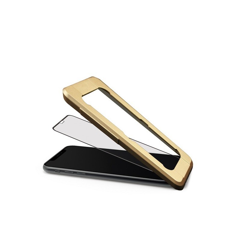 Verre trempé pour iPhone Xs MAX - Muvit Tiger Glass avec applicateur