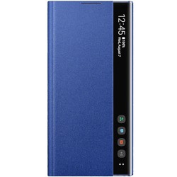Etui pour Galaxy Note10+ N975 - à rabat Clear View Cover Samsung Bleu