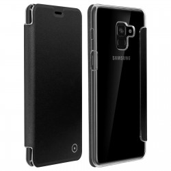 Etui pour Samsung Galaxy A8 2018 - folio gris Muvit