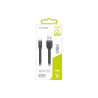 CABLE PLAT 3A USB/USBC 1M NOIR