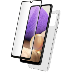 Pack Samsung G A32 4G Coque Transparente + Verre trempé Bigben
