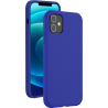 Coque iPhone 12 / 12 Pro Silicone SoftTouch Bleue Bigben