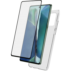 Pack Samsung G Note 20 Ultra Coque Transparente + Verre trempé Bigben