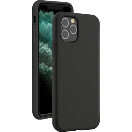 Coque iPhone 11 Pro Silicone SoftTouch Noire Bigben