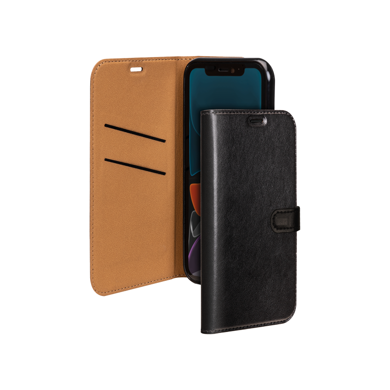 Folio iPhone 12 / 12 Pro Wallet avec languette Noir Bigben