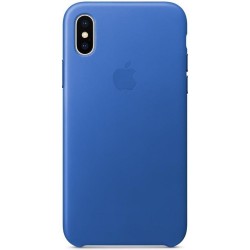 Coque Apple Cuir pour l'iPhone X - Electric Blue
