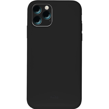 Coque iPhone 11 Pro Max Silicone Icon Noire Puro