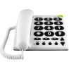 DECT filaire PhoneEasy 311C Blanc Doro