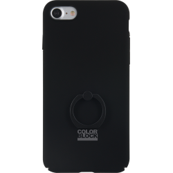 Coque iPhone SE (2020)/8/7/6S/6 avec Ring Colorblock Noire