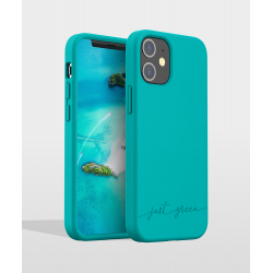 Coque iPhone 12 mini Blue Lagoon Just Green