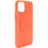 Coque iPhone 11 Silicone Icon aimantée Orange Fluo Puro