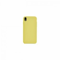 Coque iPhone XR - soft touch jaune citron