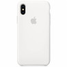 APPLE Coque en silicone pour iPhone X - Blanche