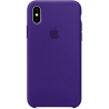 APPLE Coque en silicone pour iPhone X - violette