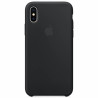 APPLE Coque en silicone pour iPhone X - Noire