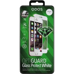 Verre trempé iPhone 7/8 - Qdos glass protect - contour blanc