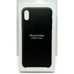 Coque iPhone Xs Max - Origine Apple - en cuir noir