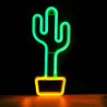 NEON LUMINEUX LED CACTUS VERT ET ORANGE USB-A