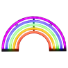 NEON LUMINEUX ARC EN CIEL MULTICOLORE USB-A