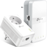 Kit 2 CPL AV1000 Gigabit avec prise gigogne AC1200 Blanc TP-Link - Wifi et compatible Fibre