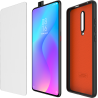 Pack Xiaomi Mi 9T / Mi 9T Pro Coque Noire intérieur Orange + Verre trempé Made For Xiaomi